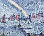 Paul Signac Entrance to the Port of Honfleur oil on canvas